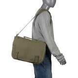 Rothco Canvas European School Bag Crossbody Shoulder Bag, Olive Drab