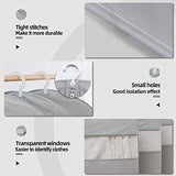 Dress Bags for Gowns Long, 65'' Long Dress Clear Garment Bag(Set of 2, 23.3'' X 65'')