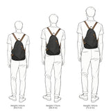 Vintage Canvas Backpack Crossbody Rucksack Outdoor Daypack for Men Women