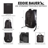 Eddie Bauer Stowaway Packable Backpack | Travel | Outdoor | Lightweight | Foldable | Durable | Ripstop Polyester | 20L - Field Gold