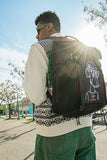 Bored in Paradise Jungle Backpack - Laptop Backpack Made of Cordura Nylon 500D, YKK Zippers, Recycled RPET Lining in Green