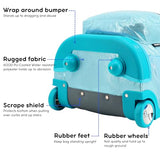 J World Sunrise Kids Rolling Backpack with Wheels for Girls Boys, Roller Bookbag for School, 18 x 13 x 9 Inches, Metallic Teal