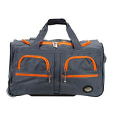 Rockland Rolling Duffel Bag, Charcoal, 22"