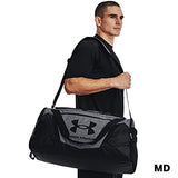 Under Armour Unisex-Adult Undeniable 5.0 Duffle, Pitch Gray Medium Heather (012)/Black, Small