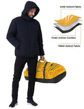 Ubon Duffel Backpack Gym Bag with Shoe Compartment Yellow 55L