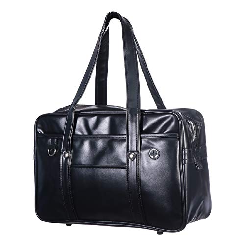 Japanese School Bag, Kawaii Japanese Bag, Large Faux Leather Tote Bag Japanese Handbag Bag for Adults Men Cospaly