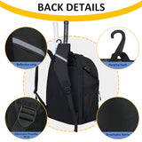 Goloni Tennis Backpack, Tennis Bag with Fence Hook & Ventilated Shoe Compartment, Holds 2 Tennis Rackets, Waterproof Sports Backpack for Men Women, Ideal for Tennis, Pickleball, Badminton