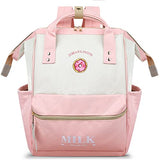 ZOMAKE 15.6 Inch Travel Laptop Backpack for Women Men, Anti Theft Water Resistant Bag Daypack Computer Bag Business Work Cute Backpacks(Donut)