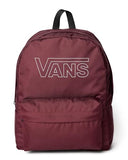 Vans Old Skool Flying V Backpack - Everyday Laptop Bag, 15" Computer Sleeve, Bottle Pockets, 2 Compartments, Organizer Panel, Port Royale, One Size