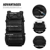 Mardingtop 25L Tactical Molle Backpack + Molle Admin Tactical Utility Pouch