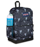 JanSport Cross Town Plus Backpack - Large Main Compartment, Side Water Bottle Pocket, 15-Inch Padded Laptop Sleeve - Pastel Petals - Black