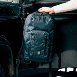 Topo Designs Global Pro Backpack, Waterproof X-Rip Fabric, Metal Hardware, External Access Laptop Sleeve, Pass Through Sleeve, Rugged + Minimalist PFC-Free (Dark Pine)