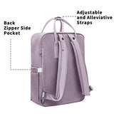 KALIDI Casual Laptop Backpack 15 Inches Classic Camping Rucksack Travel Outdoor Square Daypack College Hiking Gym Bag, Purple
