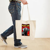 CafePress Obey The BLACK LAB! Tote Bag Natural Canvas Tote Bag, Reusable Shopping Bag