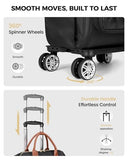 Ytonet Rolling Backpack for Women, 15.6 In Rolling Laptop Backpack with 4 Spinner Wheels, 2 In 1 Roller Travel Backpacks with Detachable Trolley, Carry On Rolling Laptop Bag for College Business Work
