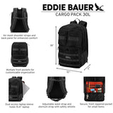 Eddie Bauer Cargo Tactical Backpack | Adventure | Heavy Duty | Outdoor | Water Resistant | 600D Polyester - Grey Moss