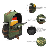 Bioworld The Legend Of Zelda Hyrule Crest 17" Green adult Backpack