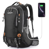 G4Free 50L Hiking Backpack Waterproof Daypack Outdoor Camping Climbing Backpack with Rain Cover for Men Women