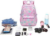Joyfulife 3Pcs Donut Backpack for Girls Backpack with Lunch Box Set Kids Bookbags Primary School Bags Daypack Elementary Students Knapsack for Teen Student