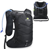 N NEVO RHINO Hydration Backpack, Lightweight Hiking Water Backpack, Hydro Bike Pack with 70 oz 2L Water Bladder, Hydration Daypack for Cycling Rave Mountain