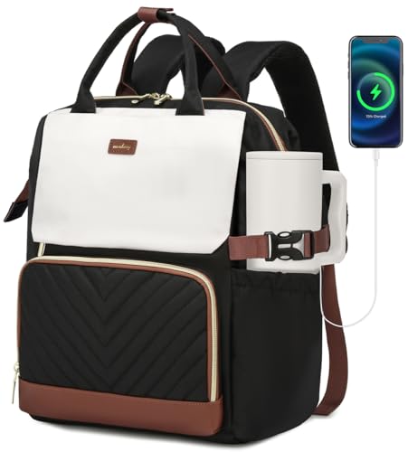 VANKANY Bookbag for Women Laptop Backpack, Teacher Nurse Work Computer Bags with Cup Holder & USB Charger for Travel, School Bag | Backpacks4Less