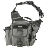 MAXPEDITION Jumbo Versipack (Wolf Gray) 7.4L Tactical Crossbody Sling Bag for EDC, CCW Concealed Carry, Survival, Includes Ergonomic 2" Strap with Comfortable Pad, 0412W