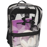 Under Armour Unisex Essential Clear Backpack, (960) Clear / / Black, One Size Fits Most