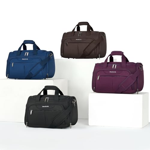 Hanke Underseat Carry On luggage Bags for Travel, Foldable Travel Bags for Women, Soft Lightweight Personal Item Travel Bag Small Carry On Bags for Airplanes, Travel Tote Bags for Women Men.（Black）