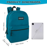 Trail maker Classic 17 inch Backpacks with Adjustable Padded Straps | School Backpacks for Girls, Boys (Blue)