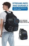 Busiuw Heavy Duty Mesh Backpack for Adults,Large Black Mesh Bag