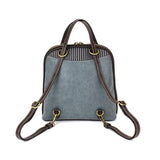 CHALA Convertible Backpack Purse - Women Convertible Shoulder Purse with Adjustable Strap - Two Turtles - Indigo