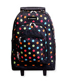 Everest Wheeled Backpack with Pattern, Polkadot, One Size