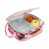 Meetbelify Rolling Backpack for Girls School Backpack with Lunch Box for Elementary Student Wheels Roller Trolley Luggage