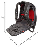 OGIO 123006.36 No Drag Mach 5 Motorcycle Backpack - Stealth Black, 20.5" H x 14.5" W x 7" D