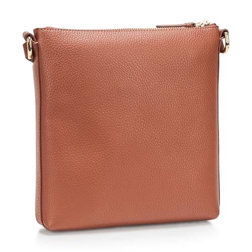 Cole Haan Women's Handbag - Emily Leather Crossbody Bag, Dark Cuoio