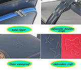 Star-Wind Randoseru Ransel backpack Semi-automatic Lock Japanese school bags for primary school students Leather backpacks for kids boys and girls (Light blue)
