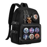 Lifelix Ita Bag Backpack with Insert - Kawaii Pin Display Clear Window Bookbag, Y2K Aesthetic Laptop Backpack for Anime Cosplay School, Fits 15.6" Laptop, Black