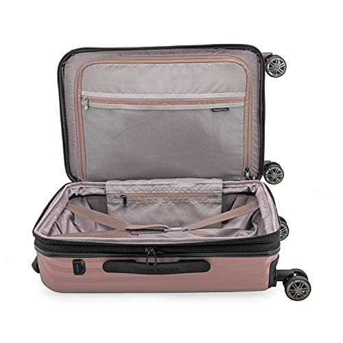 Traveler's Choice Dana Point Hardside Expandable Luggage with Spinner Wheels, Rose Gold, 3-Piece Set