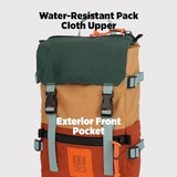 Topo Designs Rover Pack Mini - Small Sized Simple Daypack for EDC, Day Trips, Hikes, Iconic Denver Design, Fair Trade (Bone White/Beetle)