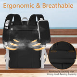 ITHWIU Cooler Backpack, 40 Cans Insulated Lunch Backpack Picnic Backpack for Men&Women, Durable Cooler Bag with 2 Leak Proof Compartments for Picnic, BBQ Camping, Lunch, Beach, Hiking, Black
