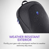 Alienware 16 Backpack - AW5625P - 21L Capacity, 3D Breathable mesh, Magnetic pocket organizers, RFID safe pocket, Weather resistant, 3D Iridescent reflective Alienware logo - Alienware Black