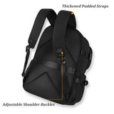SUSTRALO Black Large Ita Bag Backpack with Insert, Kawaii Pin Display Backpack for College Travel, Work Daypack with Laptop Sleeve
