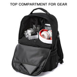 TUGUAN Insulated Cooler Backpack 38/42 Cans Double Deck Leakproof Lightweight Soft Lunch Backpack Small Cooler Bag Beach Picnic, Black