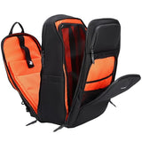 Oumurs Motorcycle Helmet Backpack for Long Travel with 30-40L Expandable Large Capacity Laptop Backpack Water-resistant Black 600D Polyester