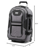 Travelpro Bold Softside Expandable Carry on Rollaboard Luggage, Carry on 22-Inch, Grey/Black