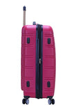 Rockland Melbourne Hardside Expandable Spinner Wheel Luggage, Magenta, Checked Large 28"