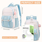 Big Student Laptop Backpack for Teen Girls & College Women - Large High School Bookbag, Ergonomic Travel Daypack, Water-Resistant, Sturdy School Bag