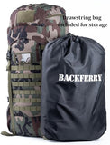 BACKFERRY 75L Tactical Backpack with Internal Frame, MOLLE, and Hydration System