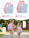 VASCHY Corduroy Kids Backpack for Boys Girls 3-6 Yrs, Toddler Backpack for Preschool Kindergarten, Cute Schoolbag for Daycare - Pink Unicorn