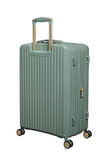 It Luggage Luxuriant 31" Hardside Checked 8 Wheel Expandable Spinner, Iceberg Green